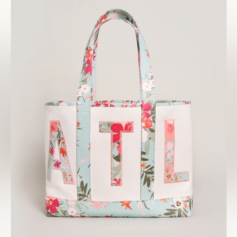 Spartina 449 ATL Linen Alpha Tote Alljoy Landing NWT - Picture 2 of 10
